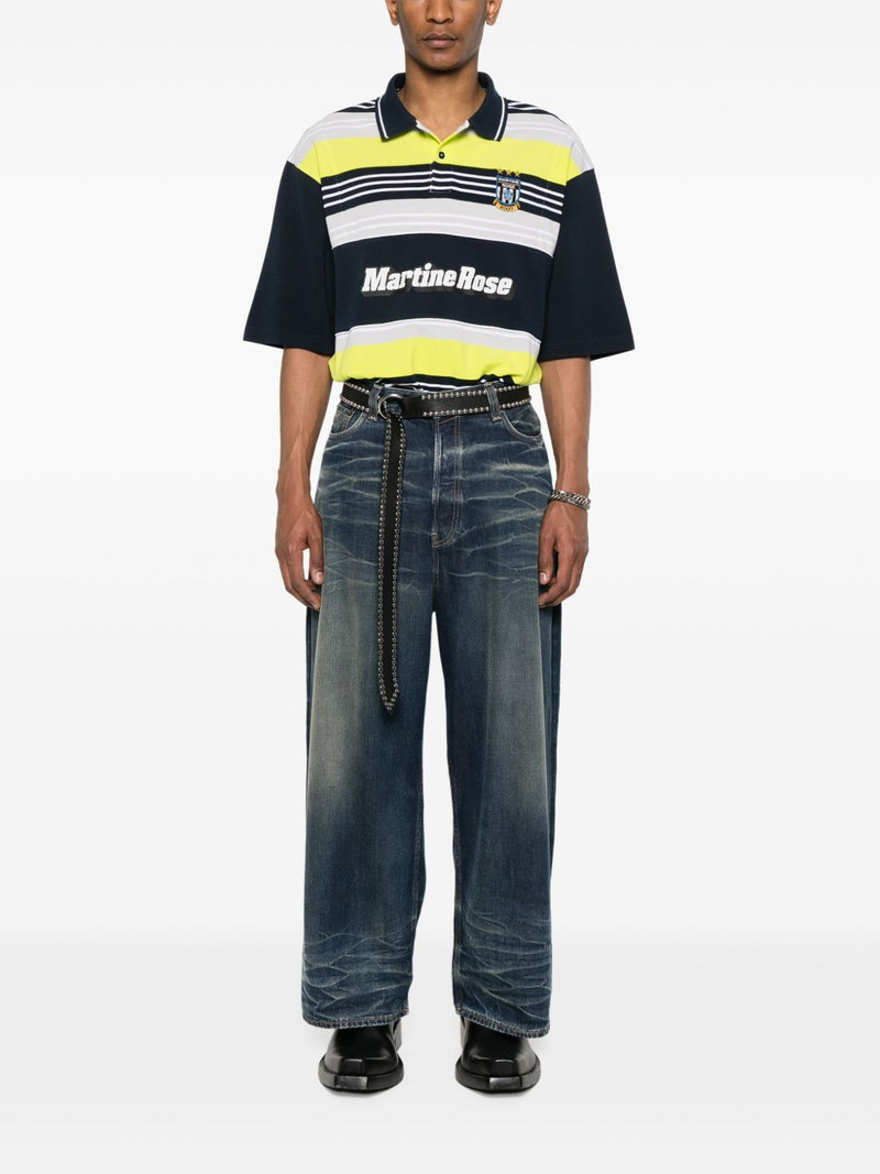 Martine Rose panelled polo shirt outlook