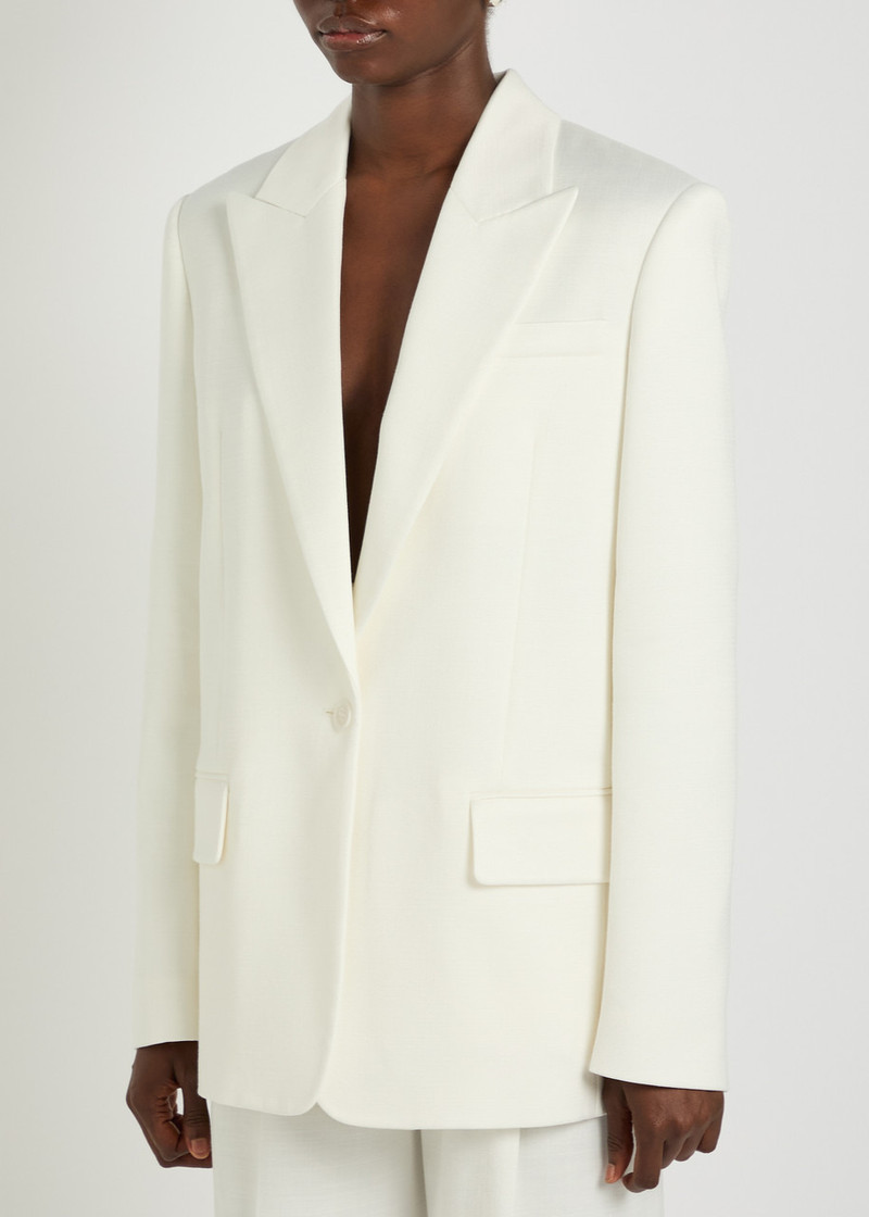 Another Tomorrow Another Tomorrow Oversized Twill Blazer outlook