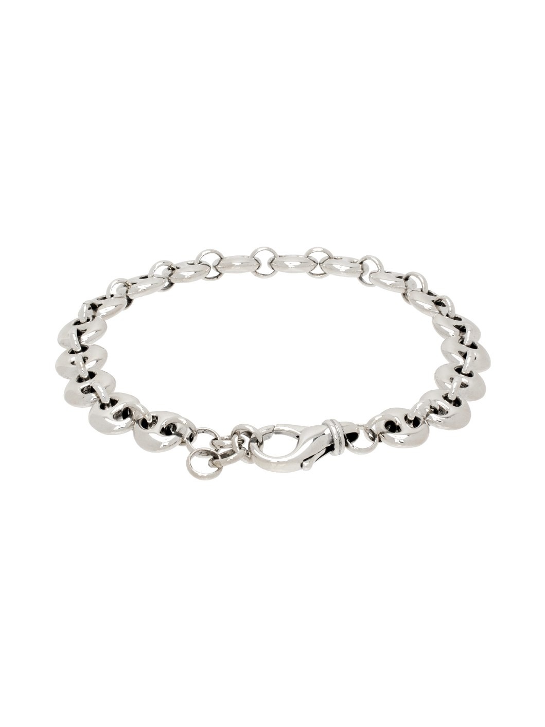 Silver Small Circle Link Bracelet - 2
