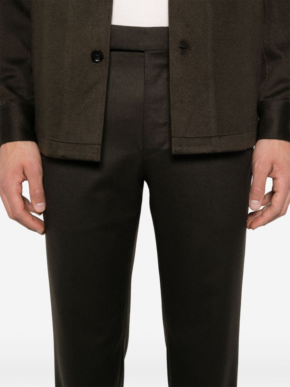 tapered-leg tailored trousers - 5