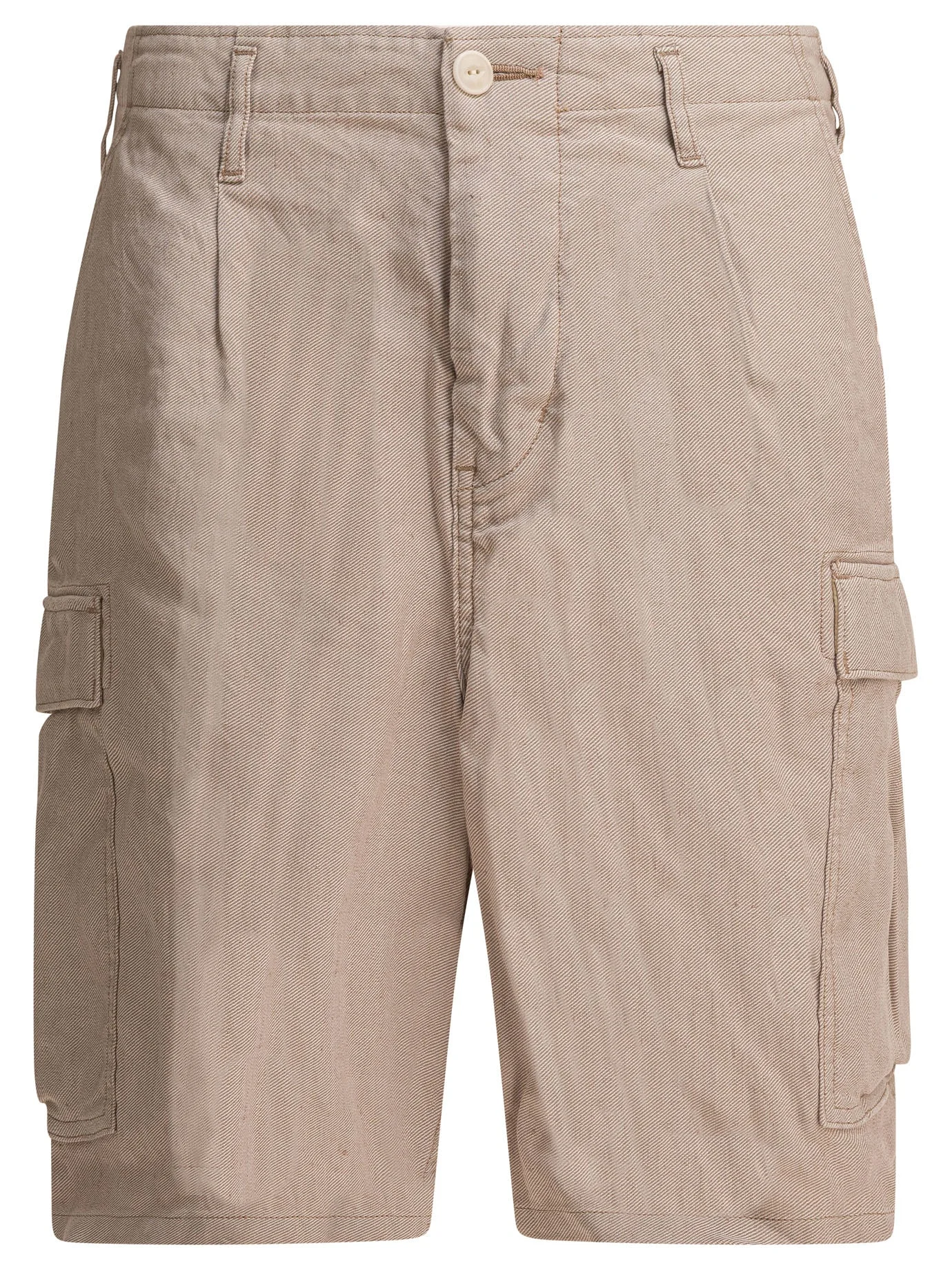 Nonnative Linen Cargo Shorts Beige Men - 1