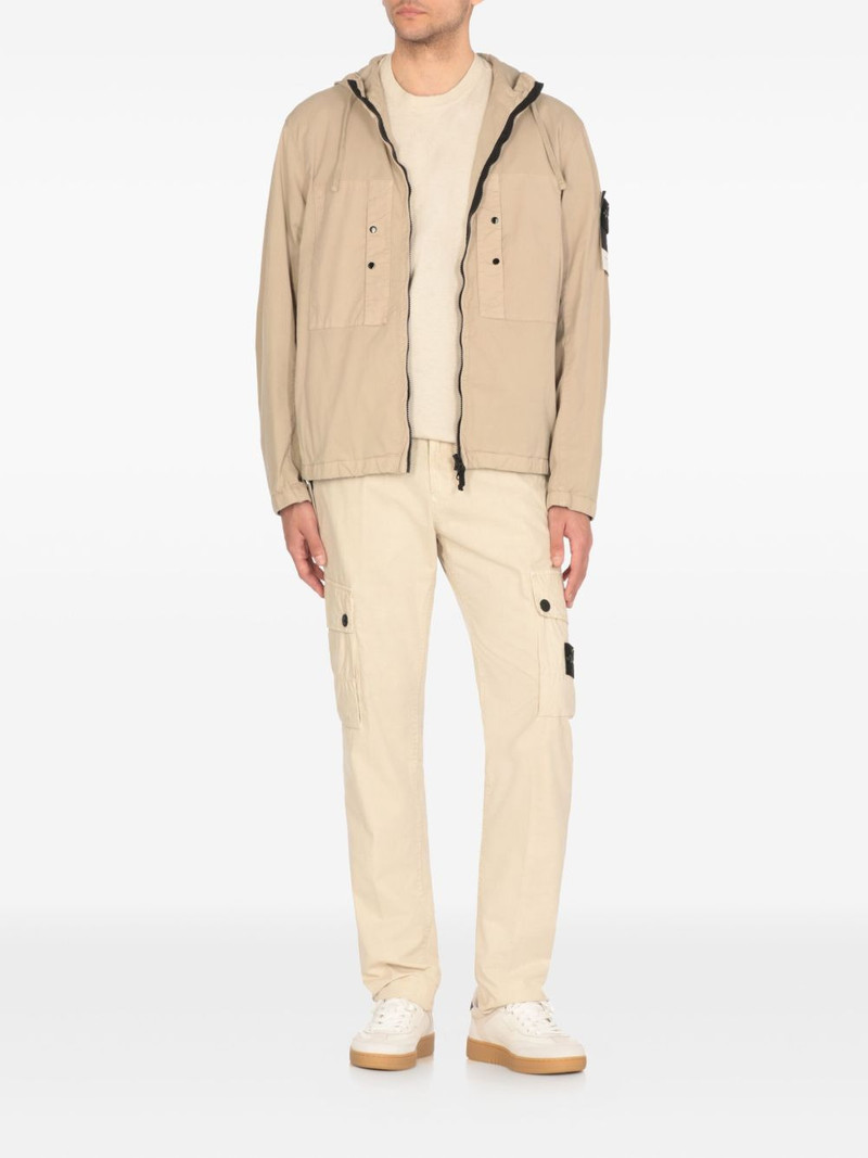 Stone Island logo-patch cargo trousers outlook