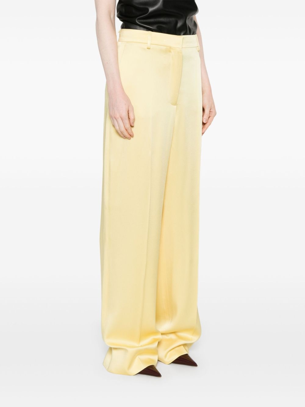 low-rise straight-leg trousers - 3