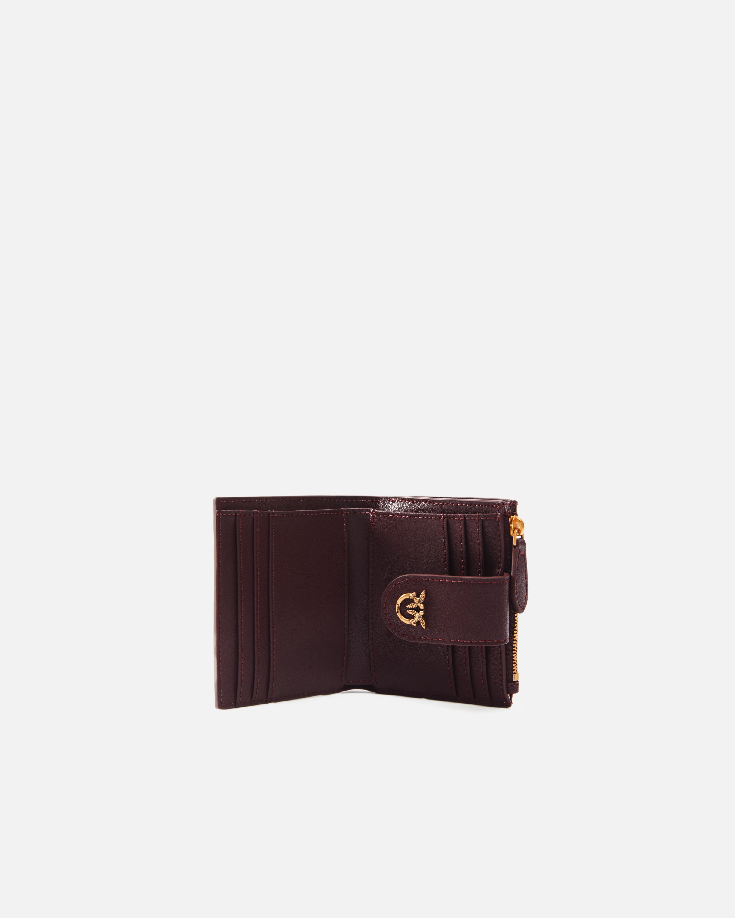 SMALL SMOOTH LEATHER WALLET WITH LOGO - 3
