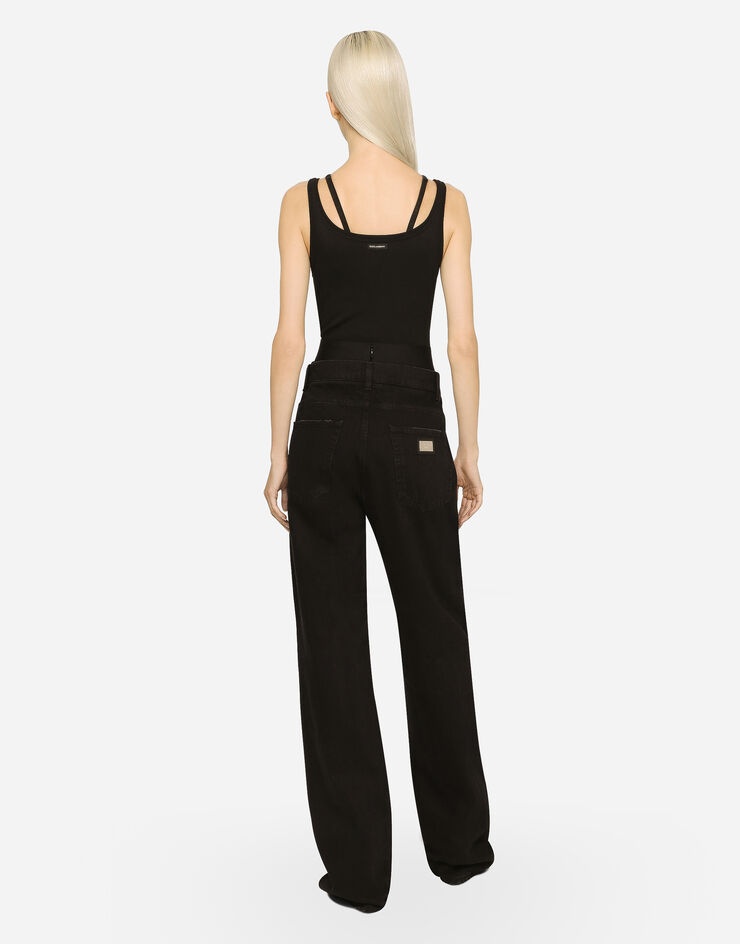Flared denim jeans - 3