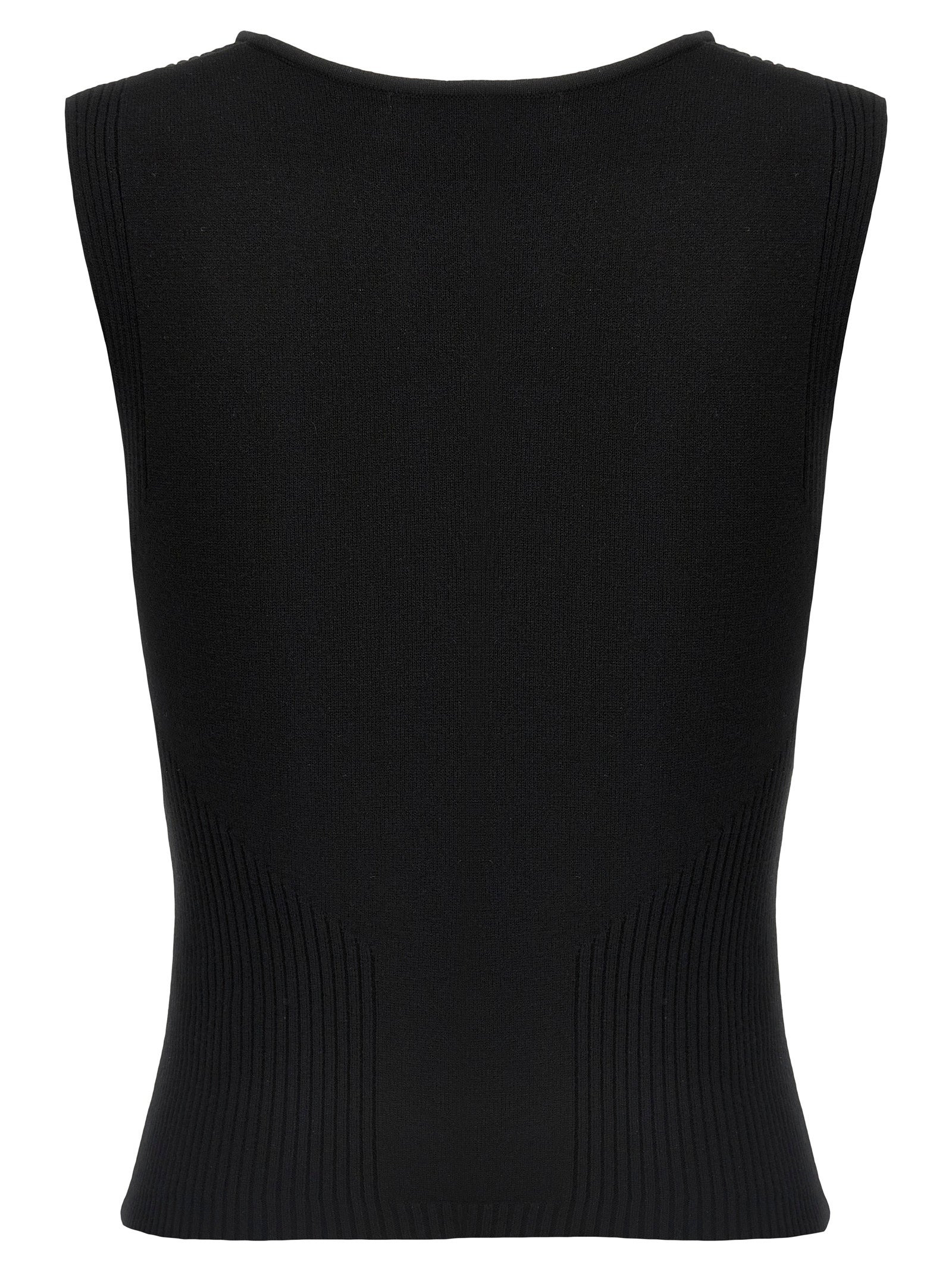 Marine Serre Women 'Moon Jewelry Knit Open Neck' Top - 2