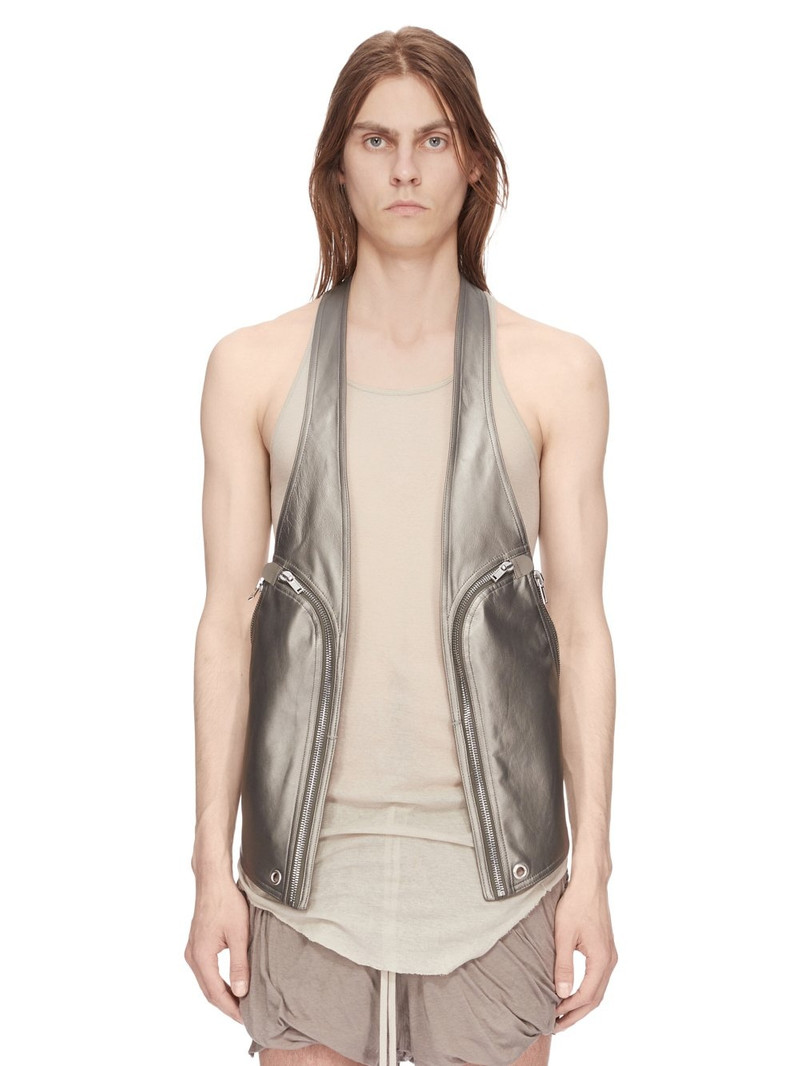 Gunmetal Bauhaus Leather Vest 1