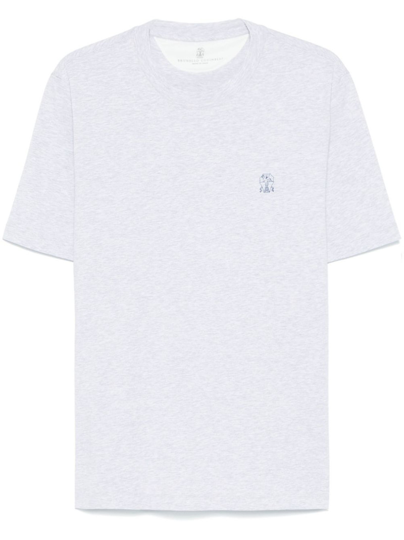 logo-print T-shirt - 1