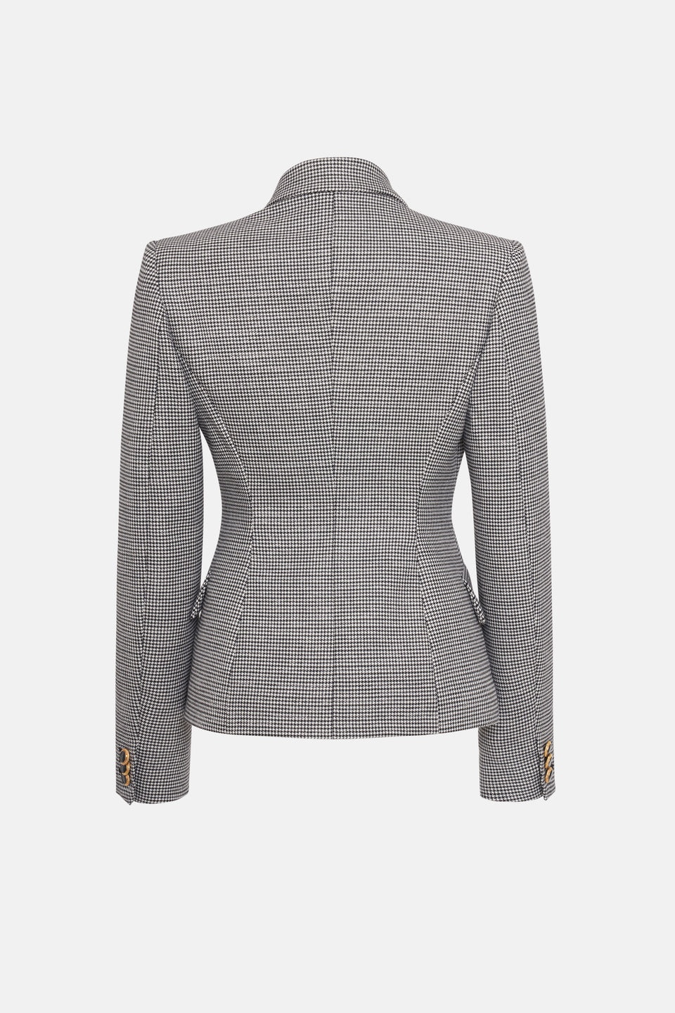 LUREX WOOL PIED DE POULE DOUBLE BREASTED JACKET - 2