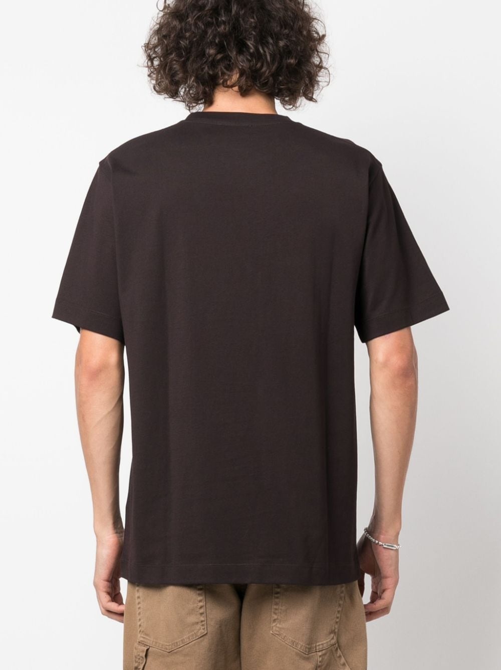 logo-embroidery organic cotton T-shirt - 5