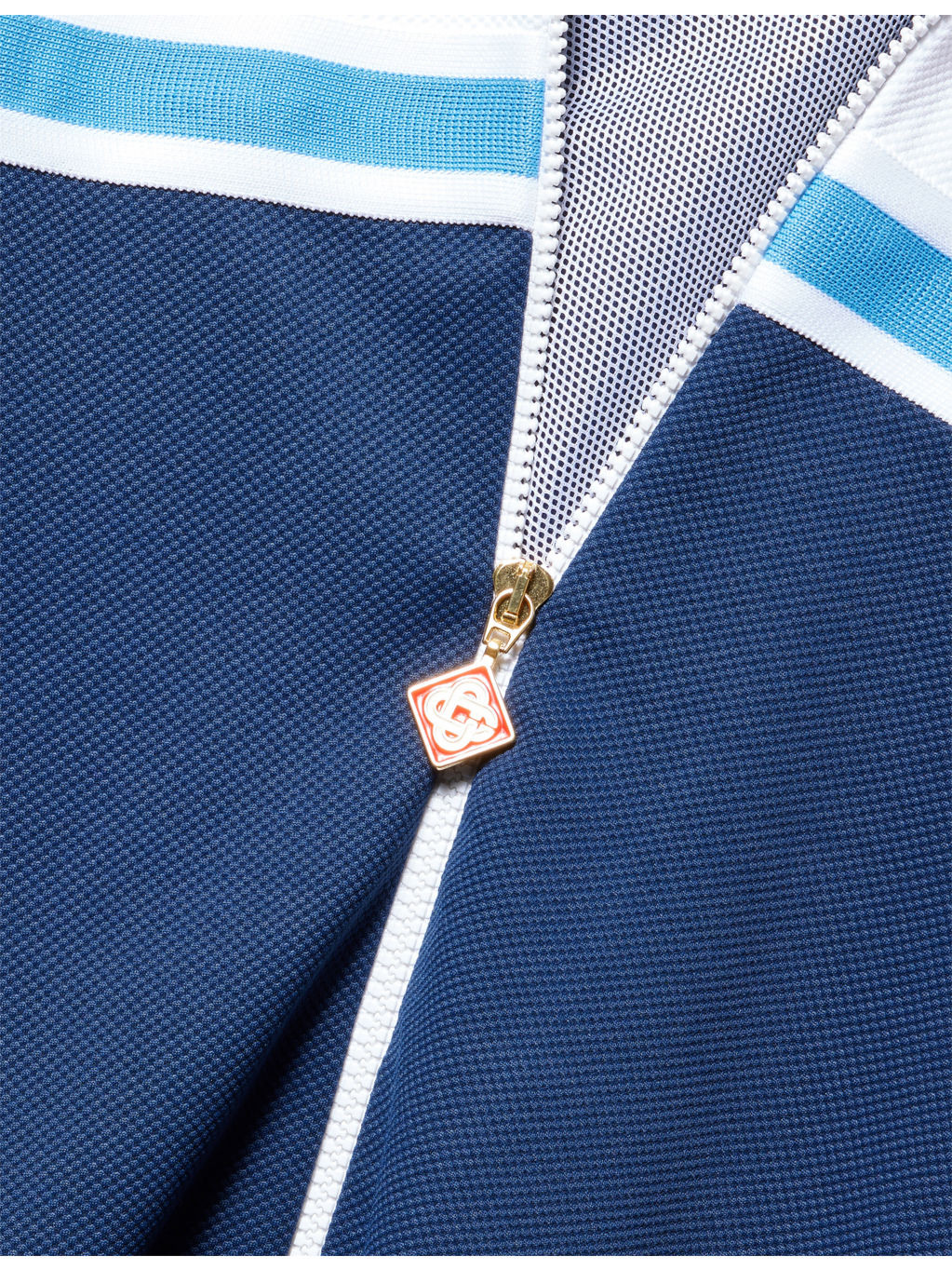 Polo-Collar Textured Woven Track Jacket - 6