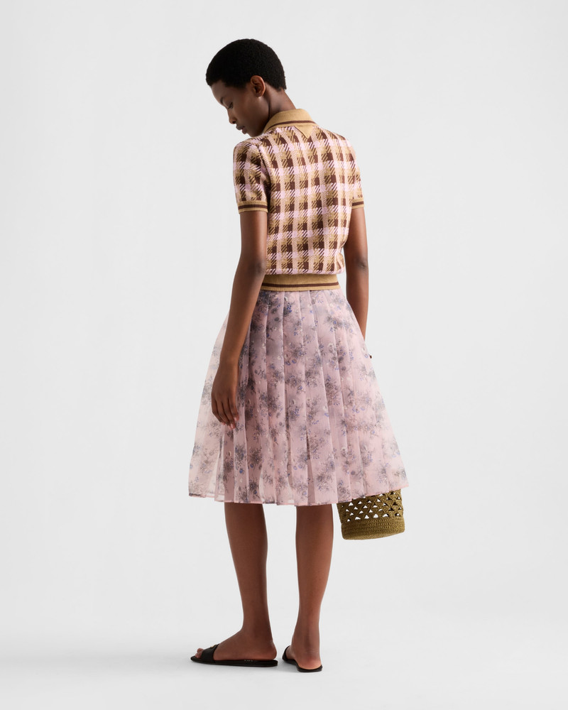 Printed nylonette skirt 5