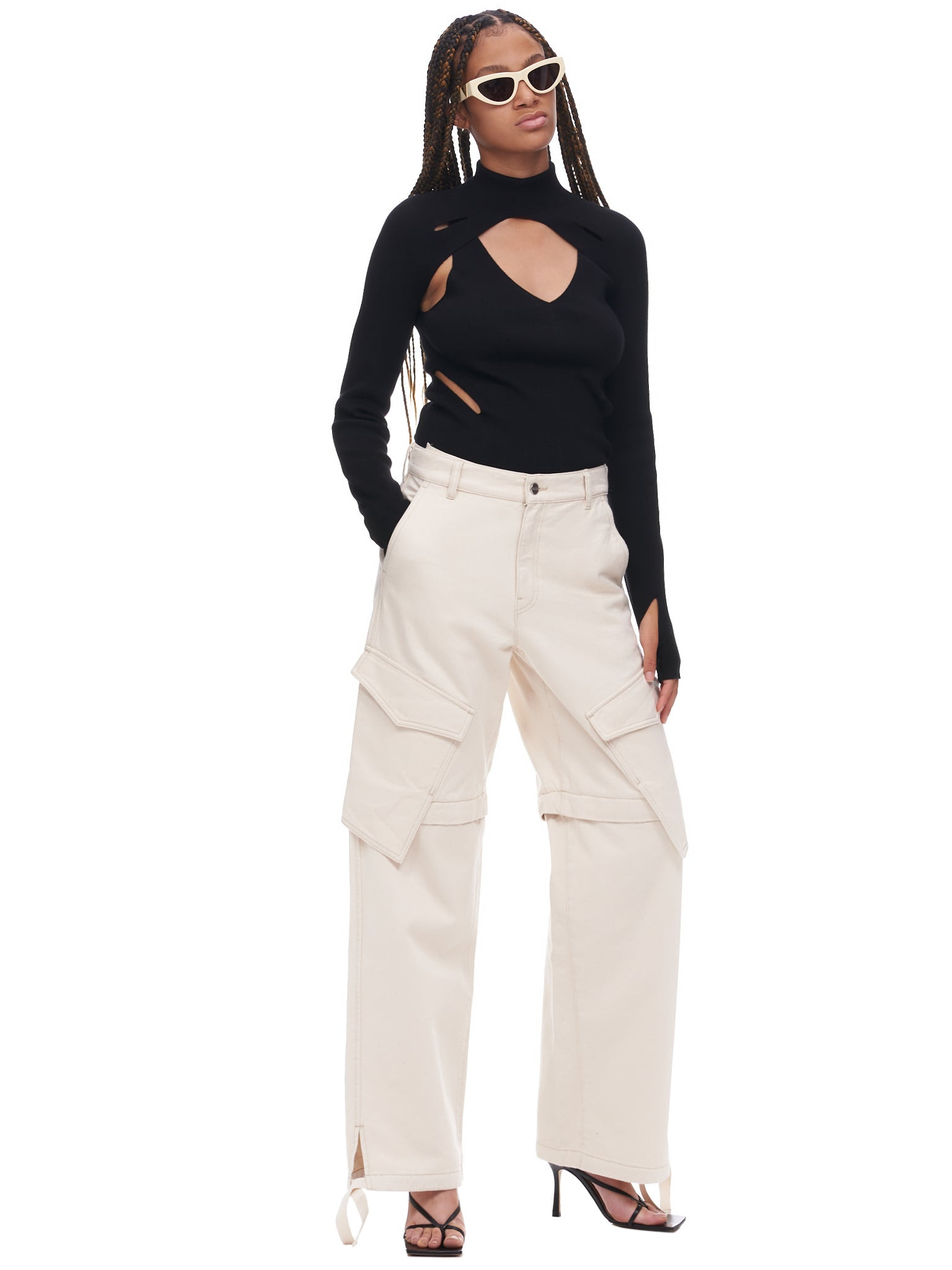 Merino Double Lock Slit Skivvy - 6