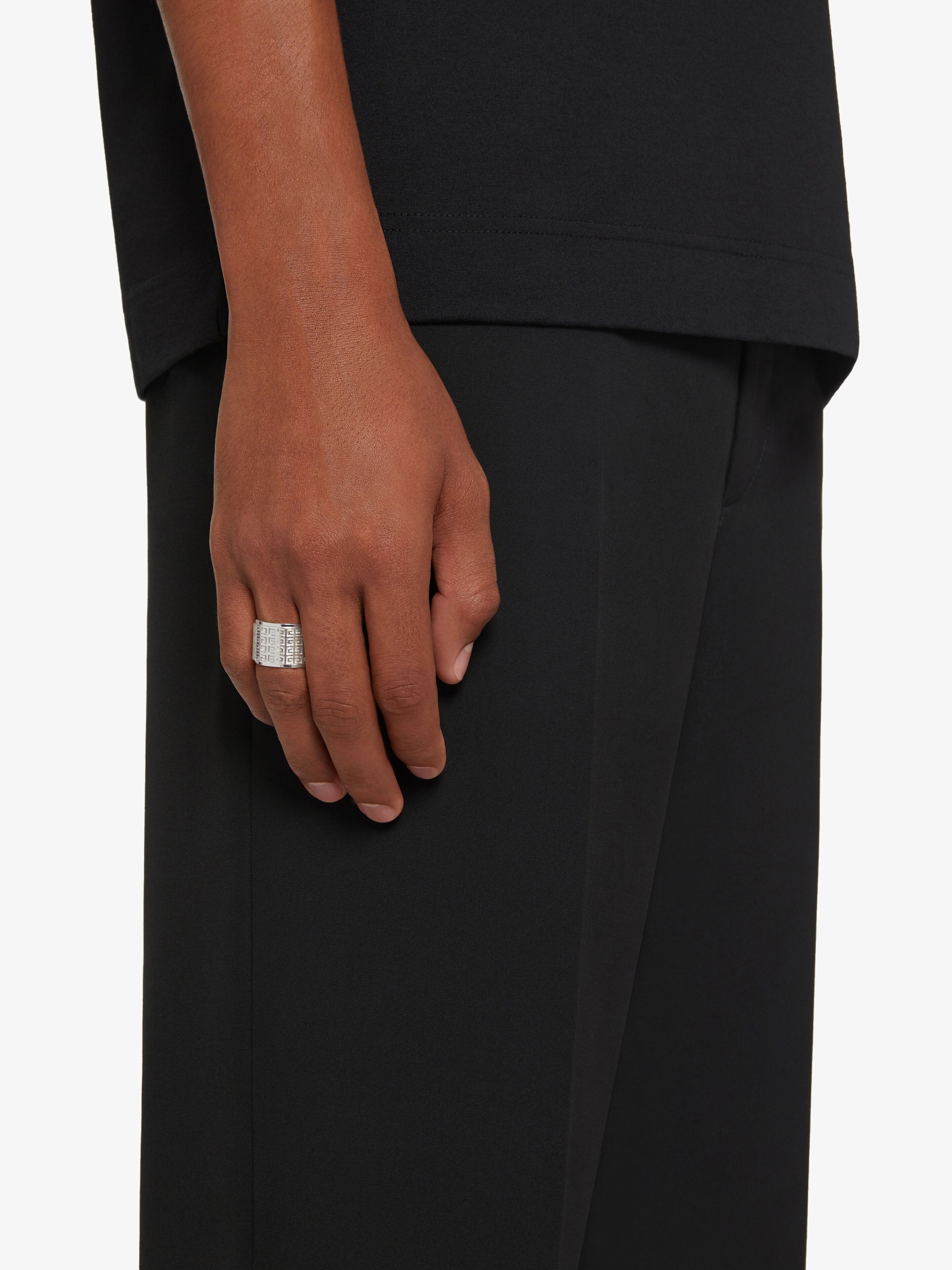 GIVENCHY 4G ENGRAVED RING IN METAL - 3