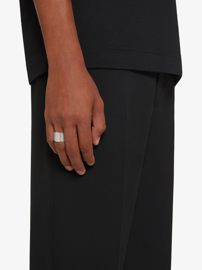 GIVENCHY 4G ENGRAVED RING IN METAL 3