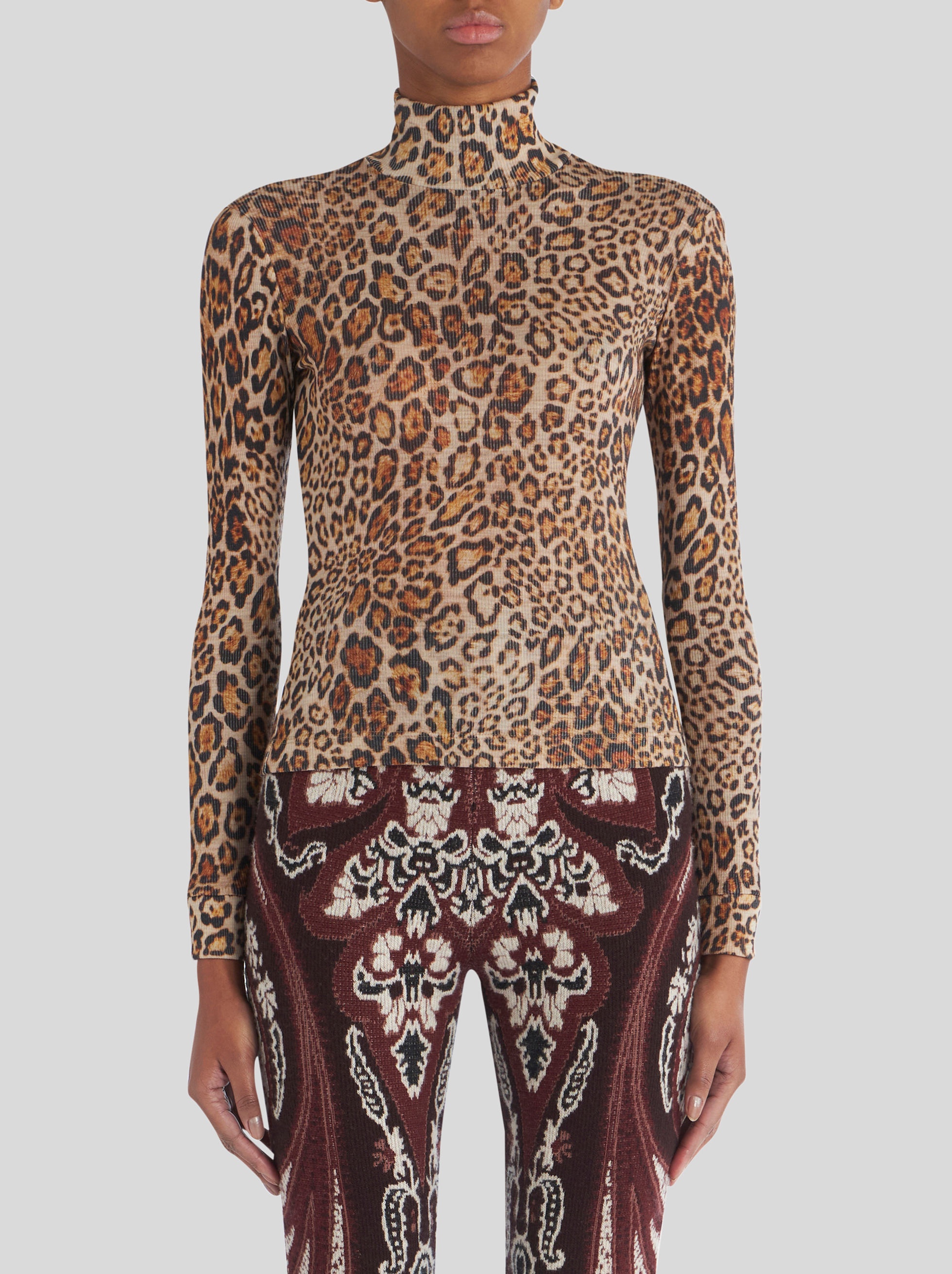 ANIMALIER WOOL TOP - 3