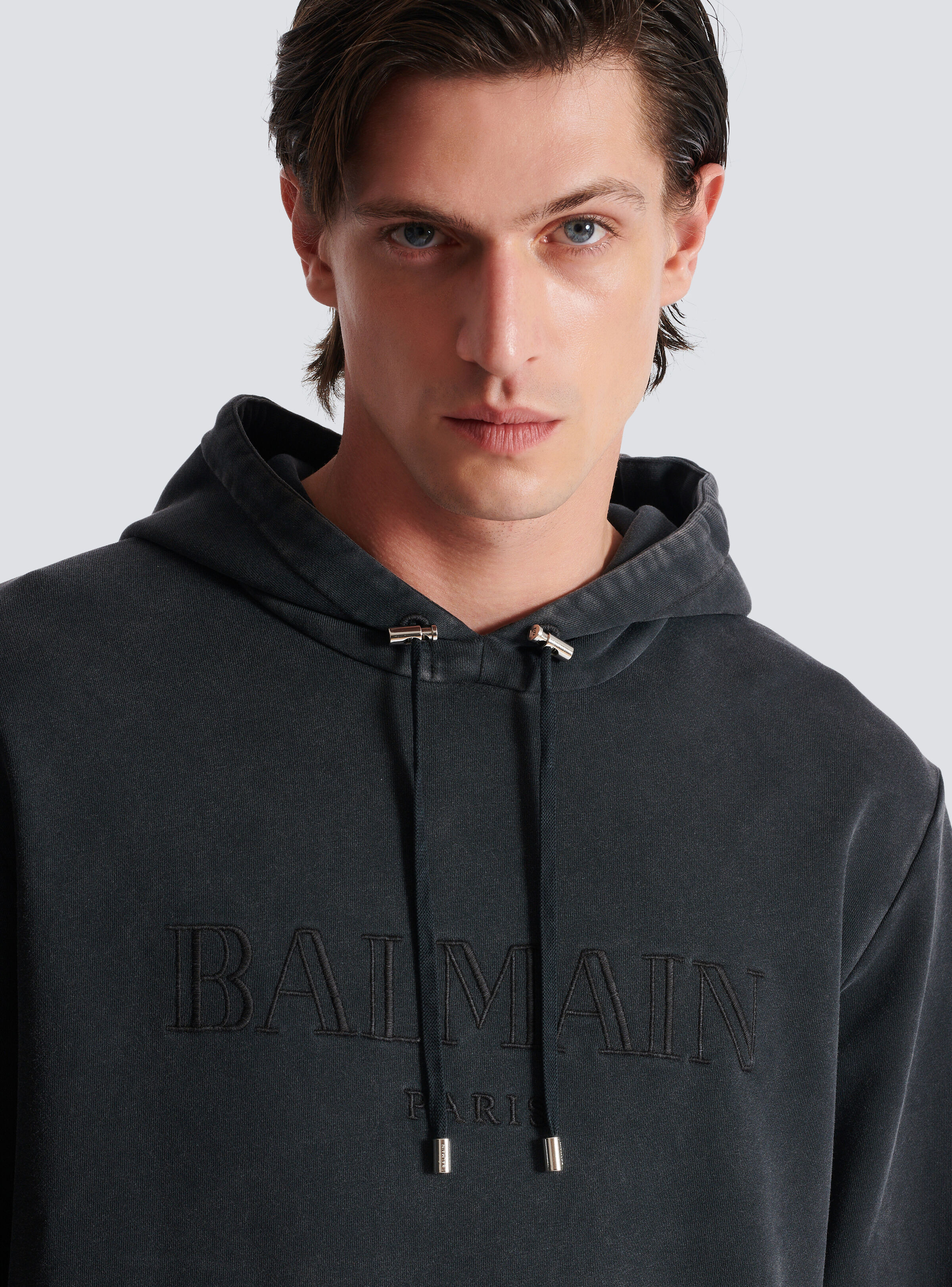 Vintage Balmain embroidered hoodie - 7