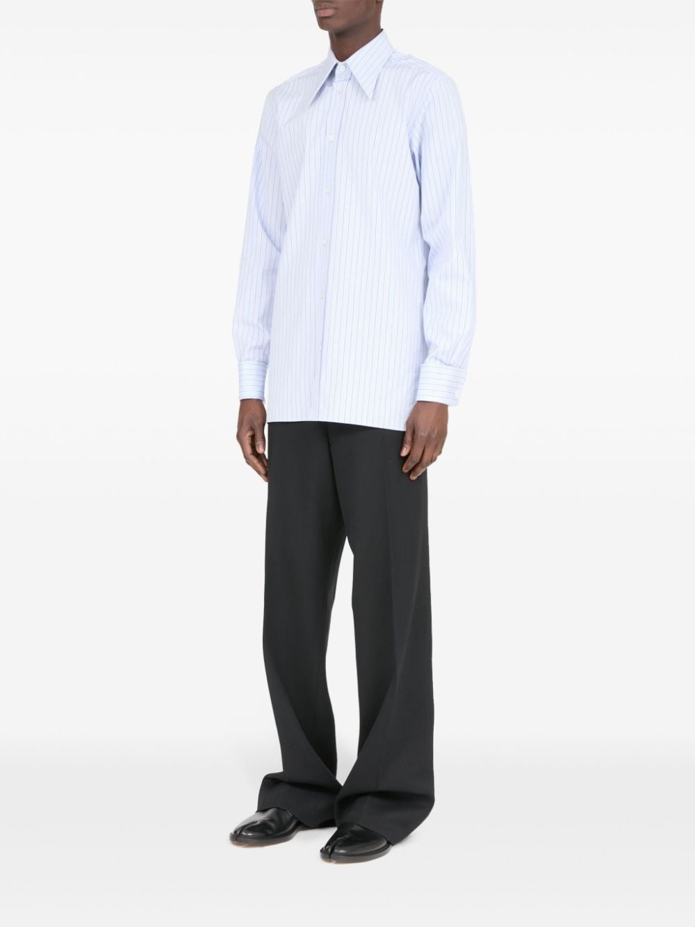 striped cotton shirt - 6