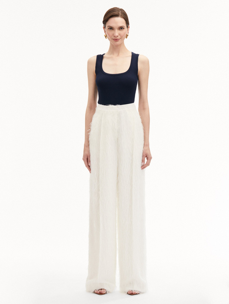 Oscar de la Renta FRINGE FIL COUPÉ WIDE LEG PANT outlook