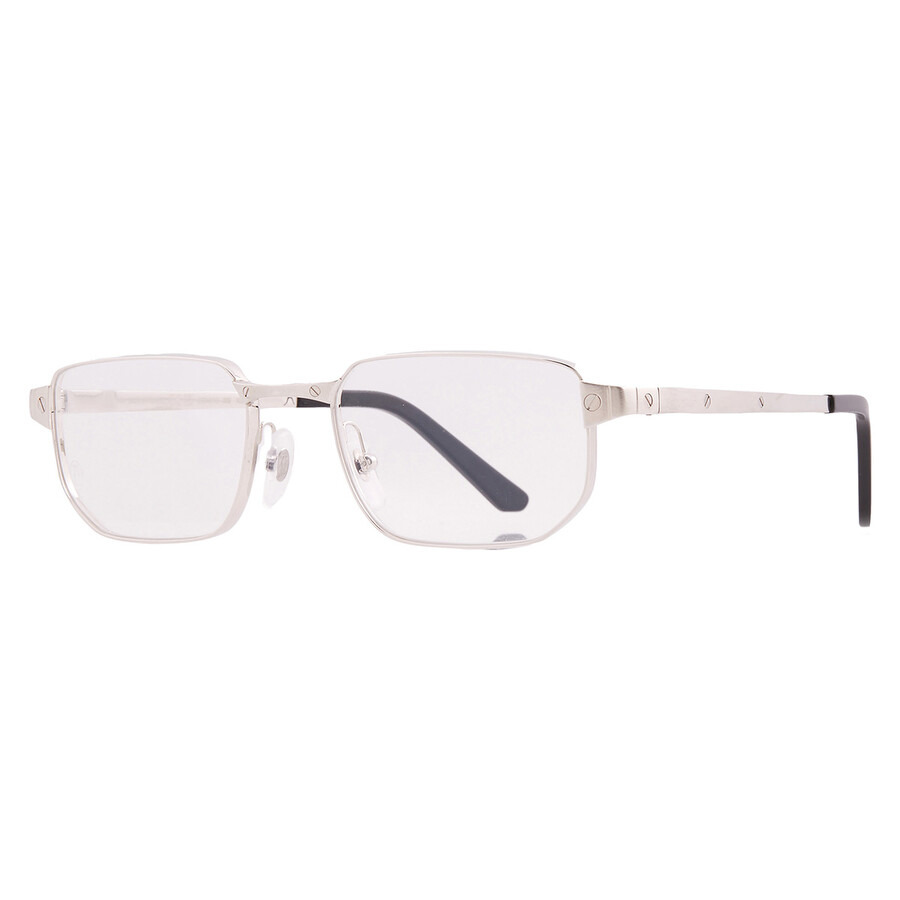Cartier Santos de Cartier Demo Rectangular Men's Eyeglasses CT0481O 002 53 - 2