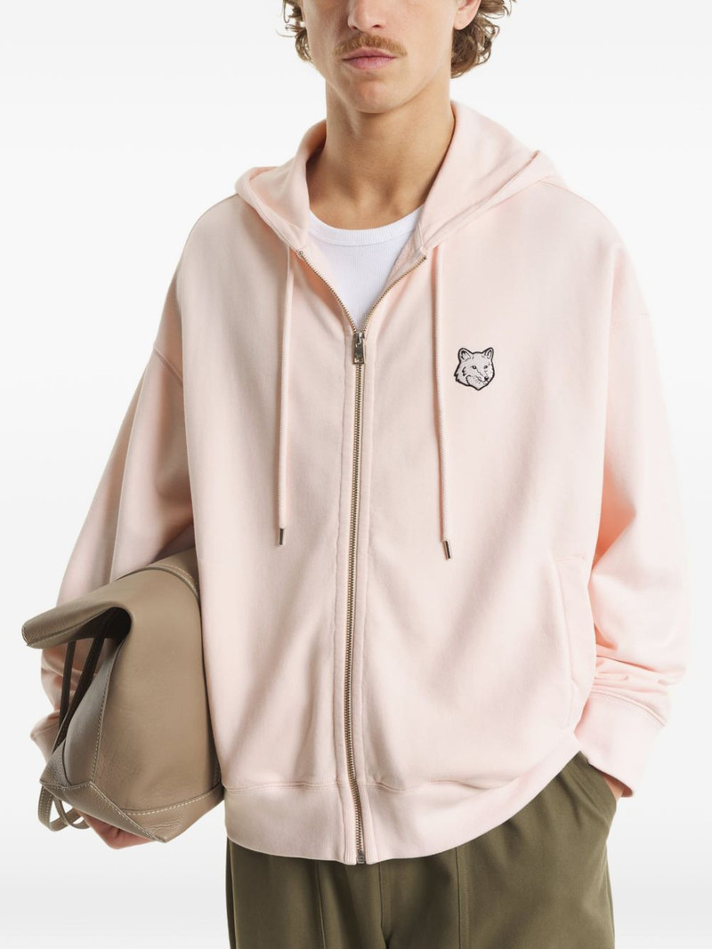 Fox-motif zip-up hoodie 4