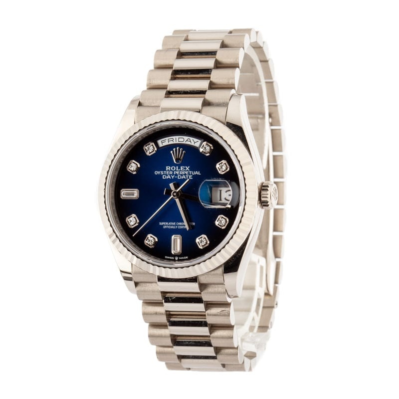 Rolex Day-Date 128239 Blue Diamond Dial - 2