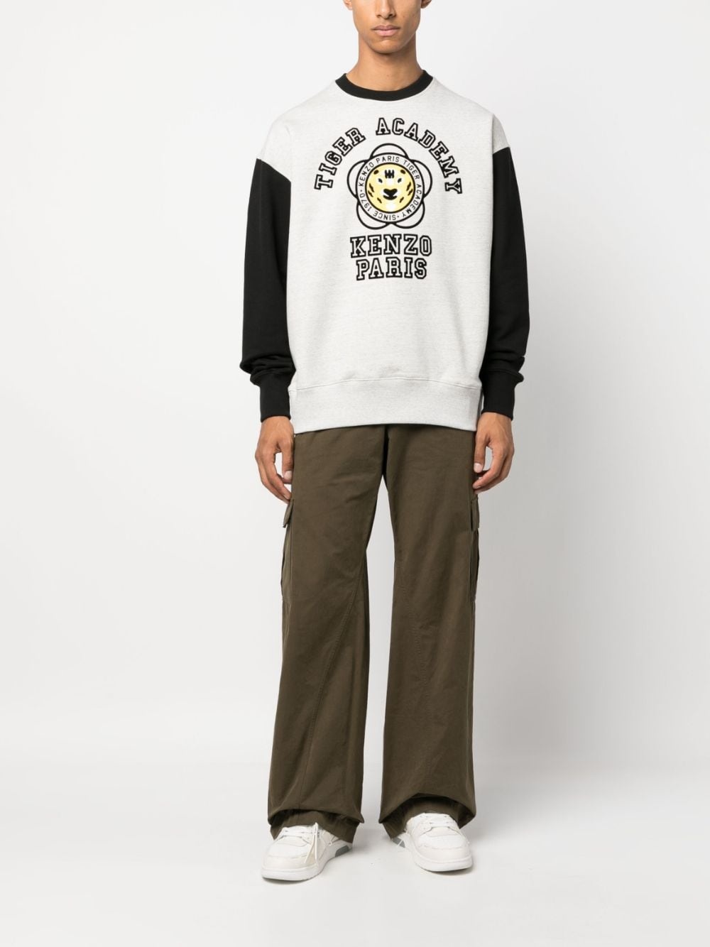 logo-print cotton sweatshirt - 2