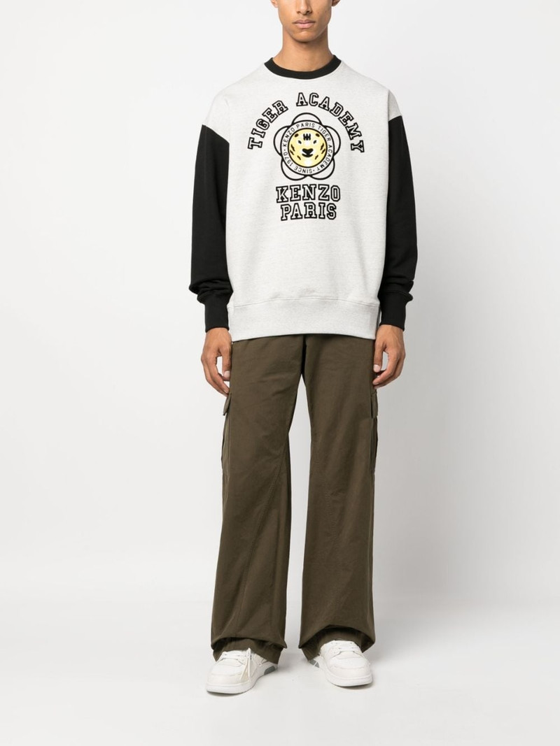 KENZO logo-print cotton sweatshirt outlook