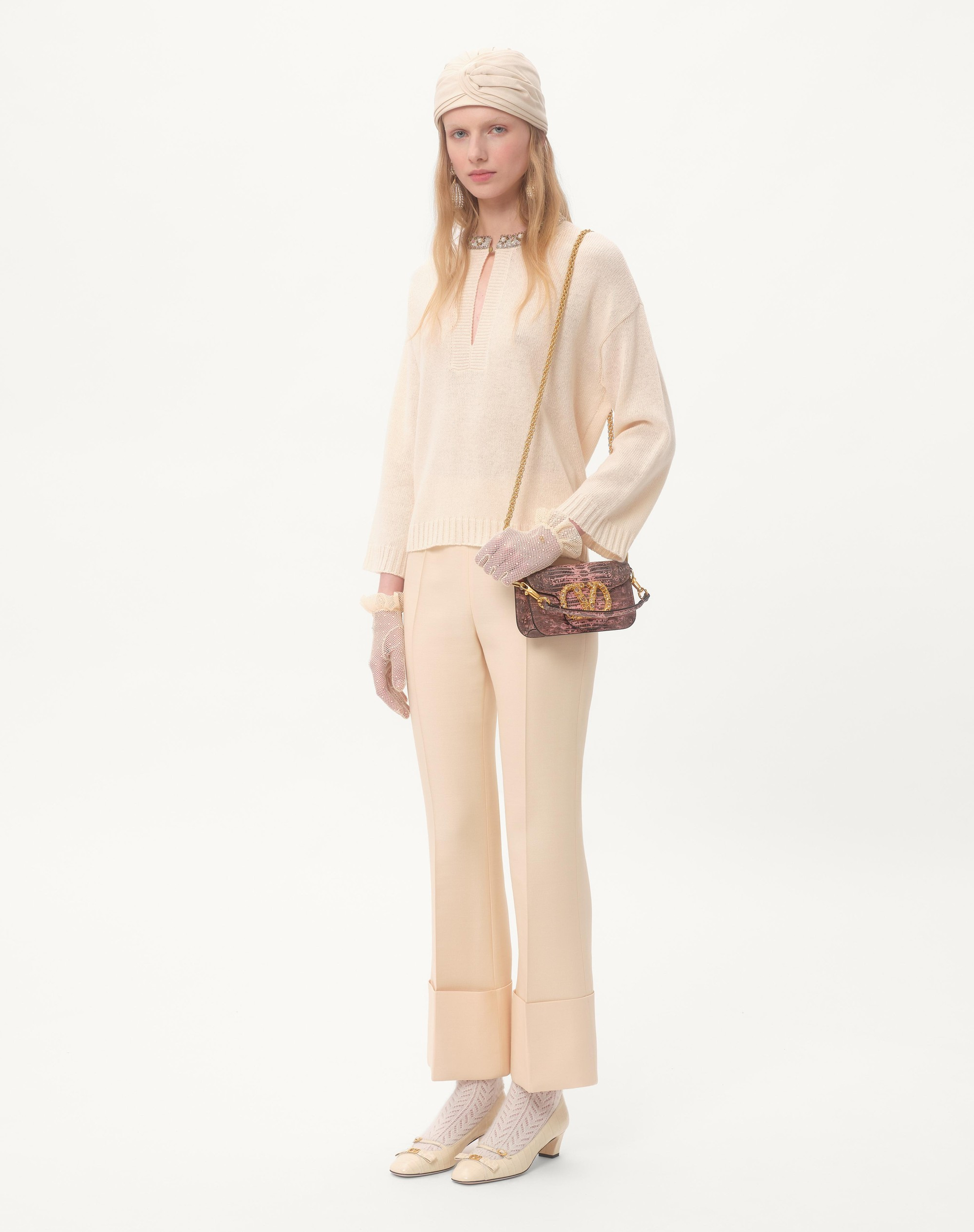 VALENTINO GARAVANI LOCÒ SMALL SHOULDER BAG IN TEJUS WITH JEWEL LOGO - 2