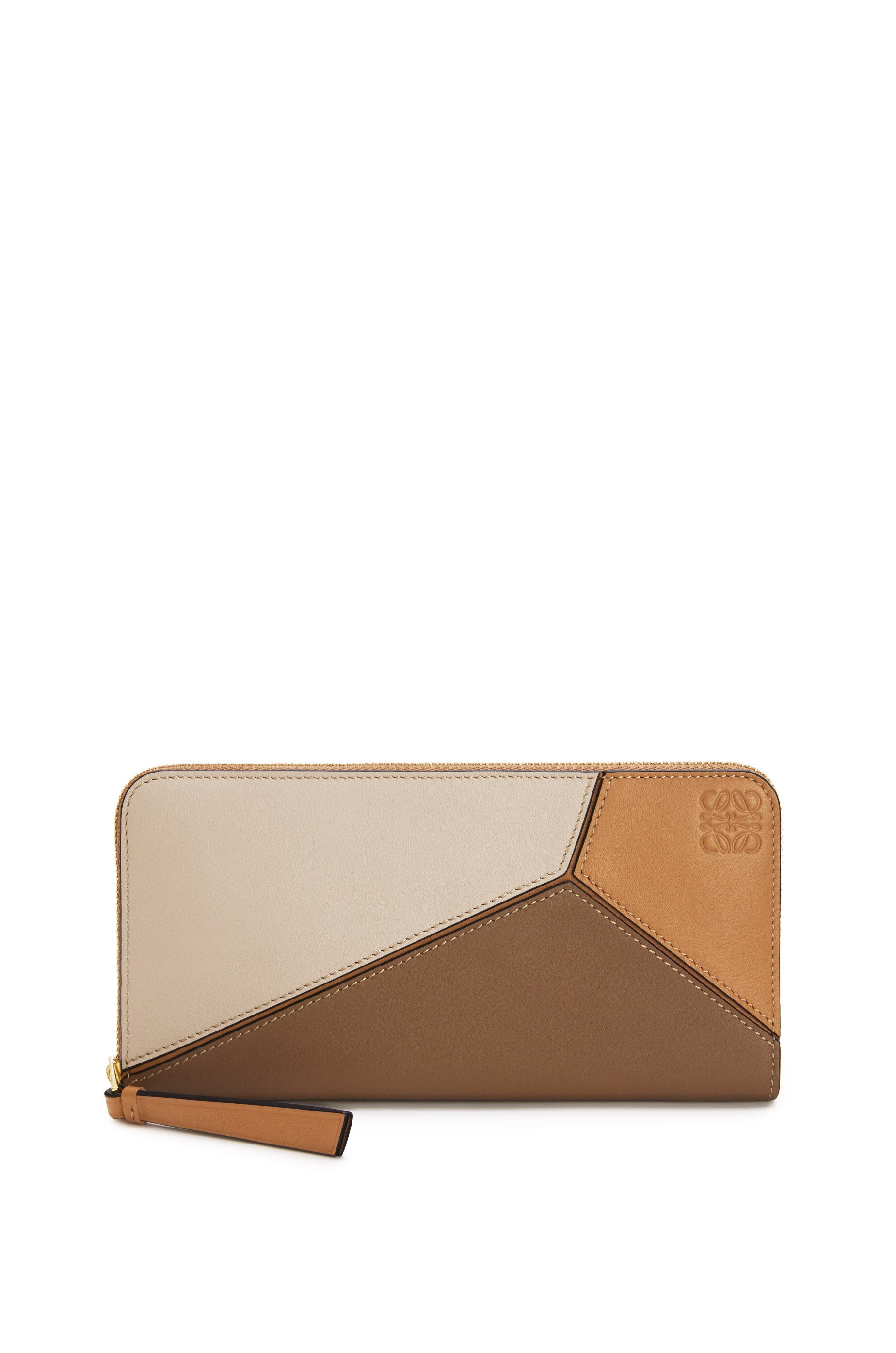 Puzzle zip around wallet in classic calfskin - 1