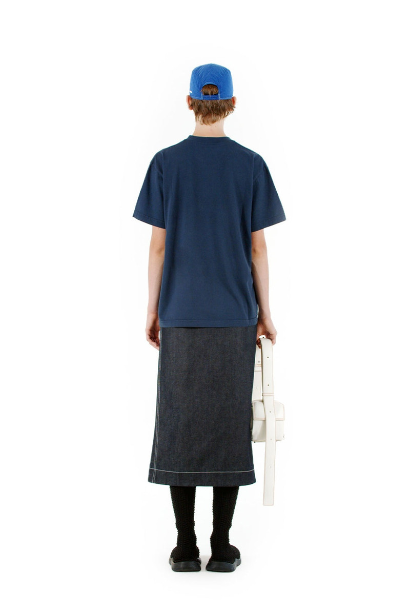 SUNNEI BLUE T-SHIRT WITH LOGO outlook