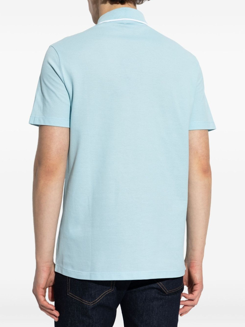 Medusa-embroidered polo shirt 4