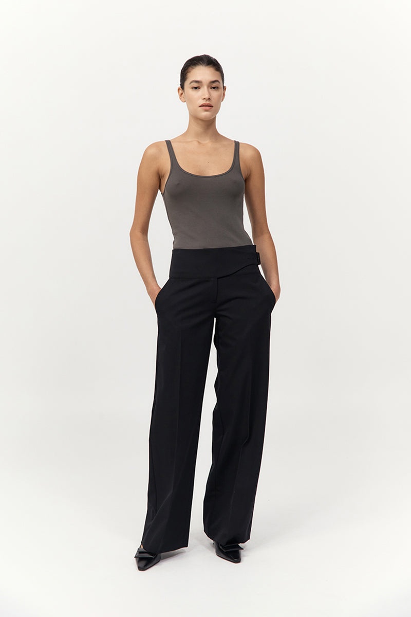 Cummerbund Pants - Black - 2