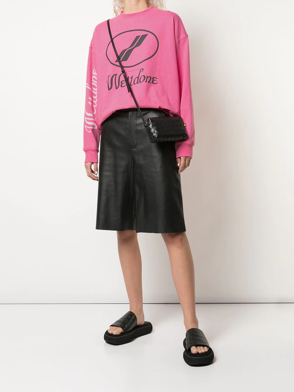 logo print crewneck sweatshirt - 2