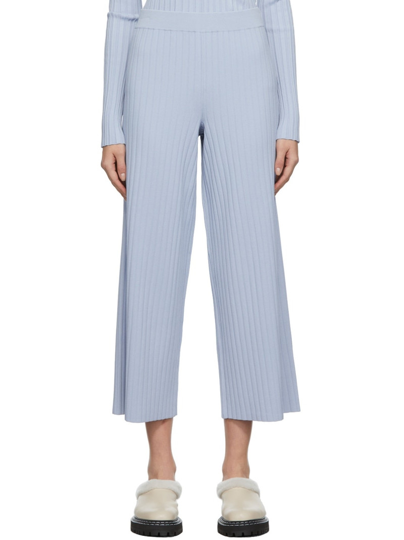 Blue Proenza Schouler White Label Lightweight Rib Knit Lounge Pants 1