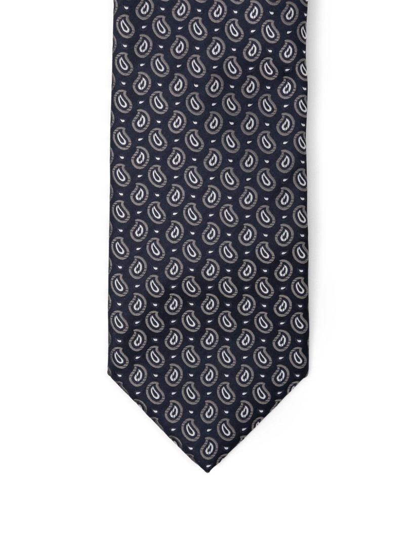 Brioni printed silk tie outlook