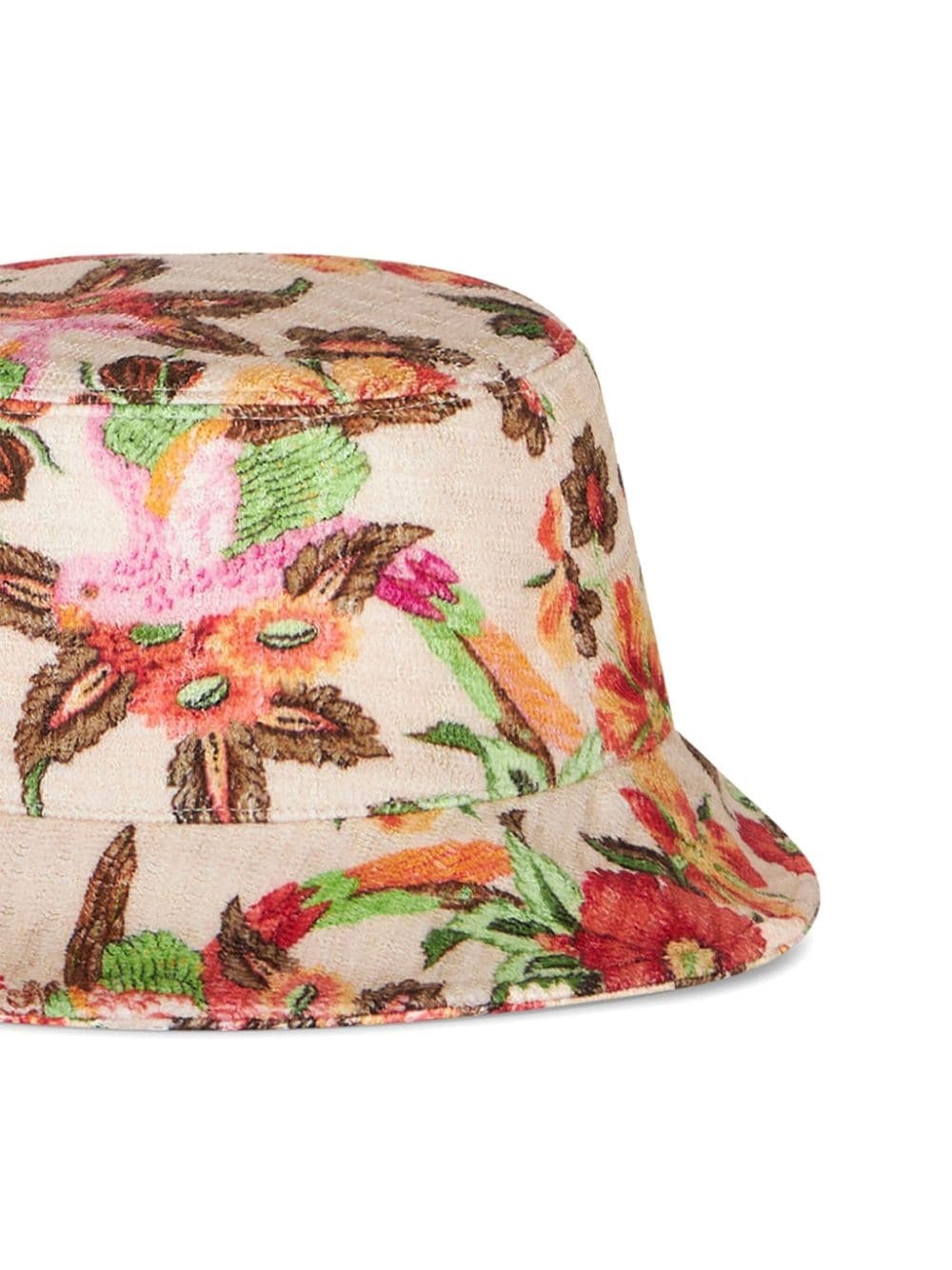 tropical-print bucket hat - 2