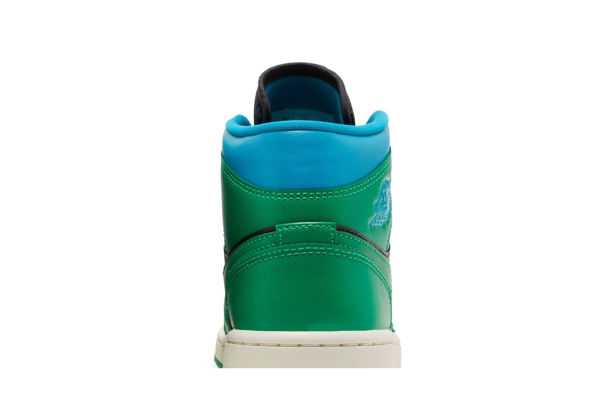 Wmns Air Jordan 1 Mid 'Lucky Green Aquatone' - 7