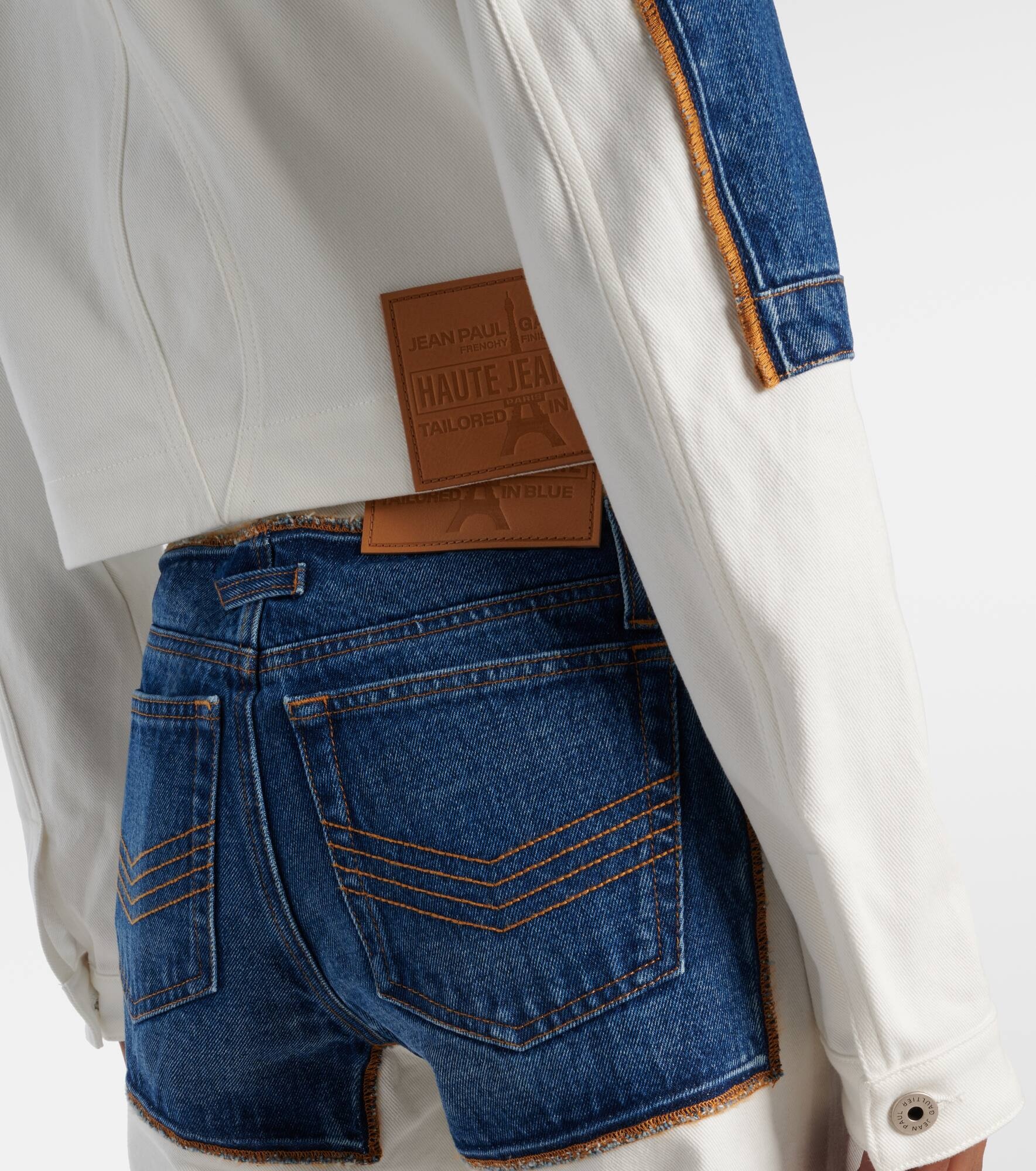 Petit Grand paneled denim jacket - 5