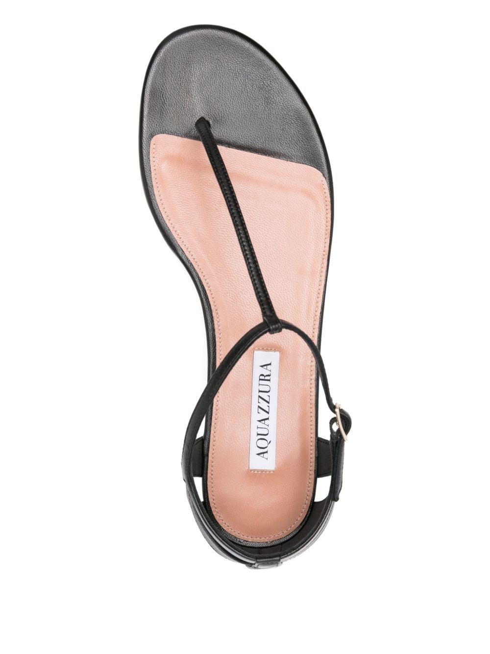 leather fan-cut sandals - 4