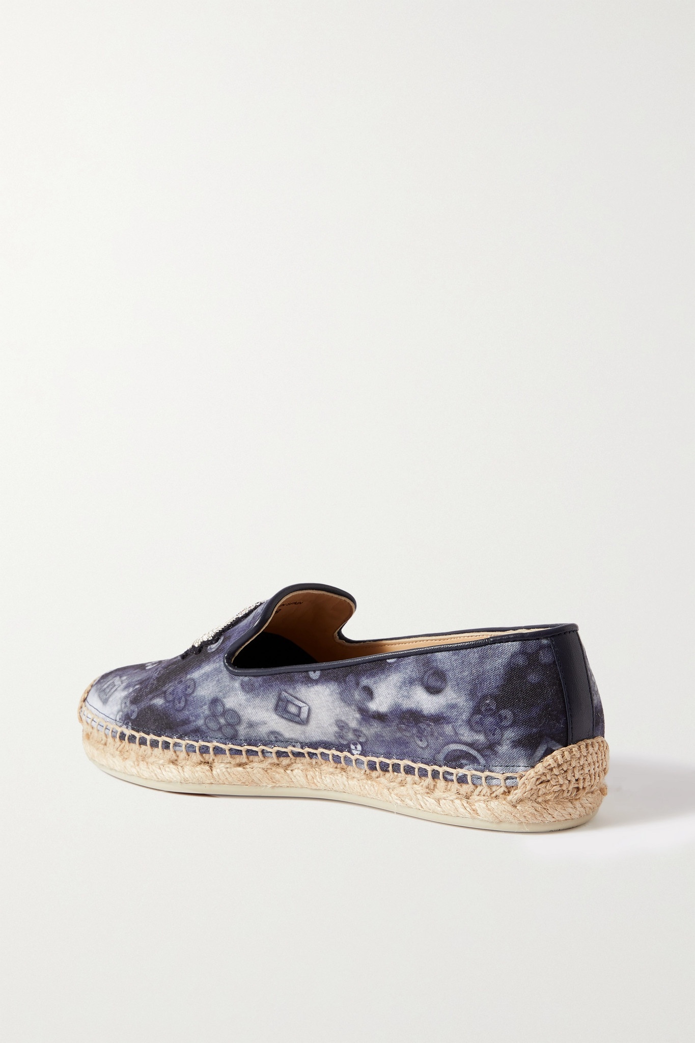 Nanou Orlato logo-embroidered tie-dyed canvas espadrilles - 3