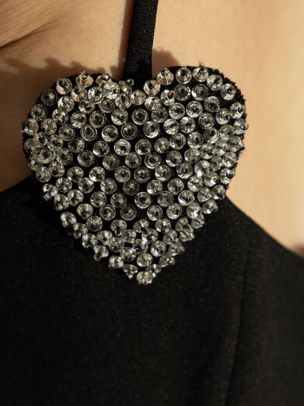 heart-detailed mini dress - 5