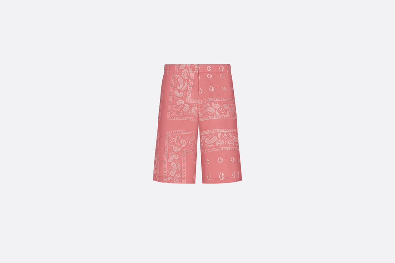 Bermuda Shorts with Bandana Motif 1