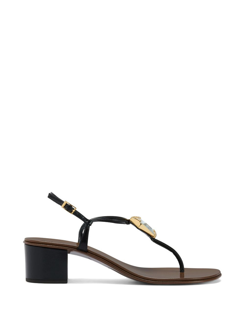 Patrice geometric crystal sandals 1