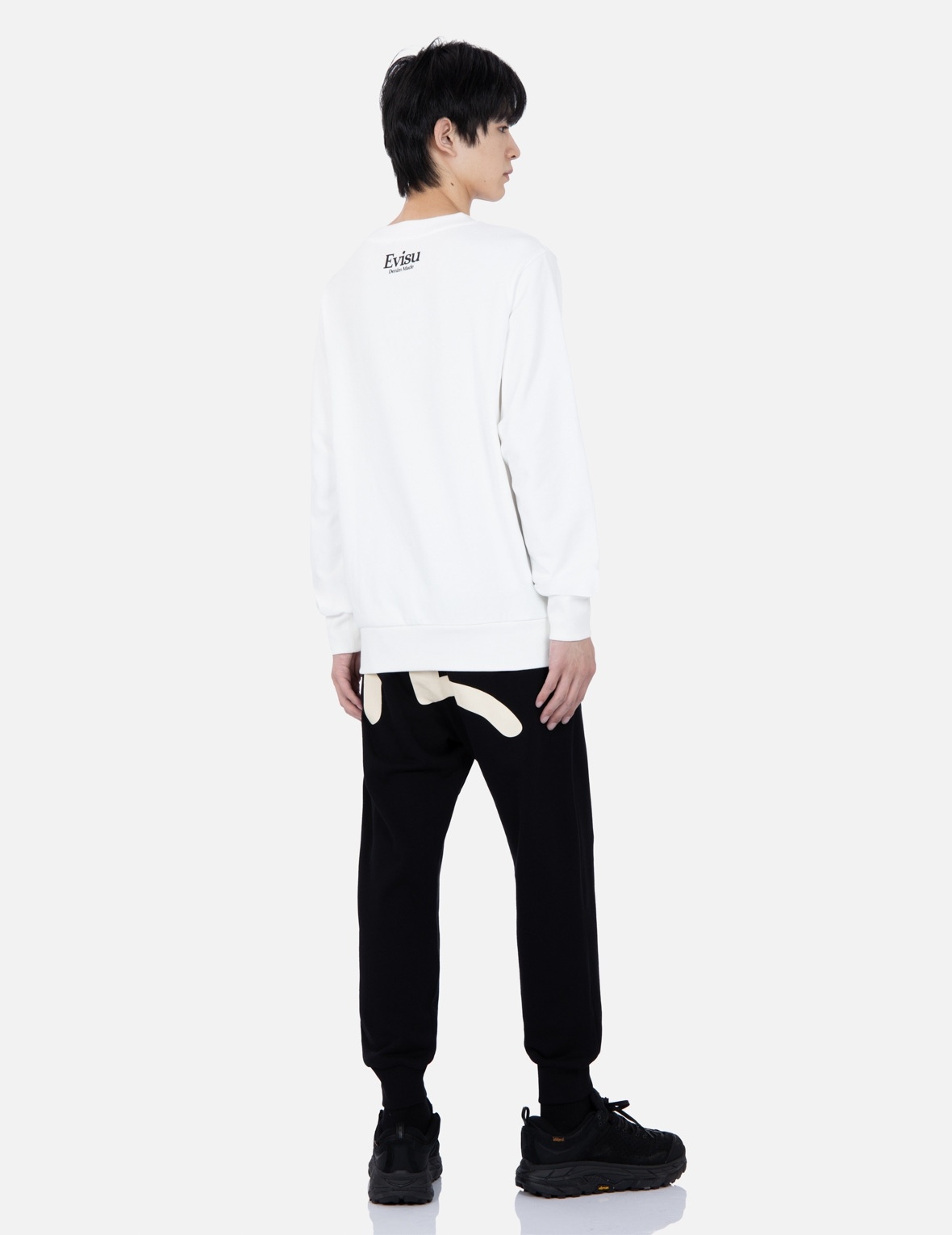SEAGULL AND KAMON PRINT SWEATPANTS - 3