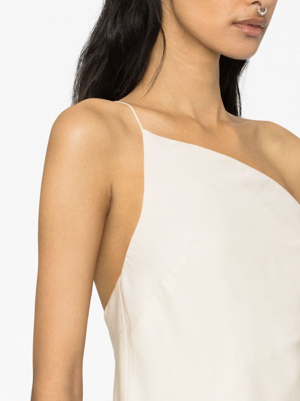 one-shoulder lyocell top - 5