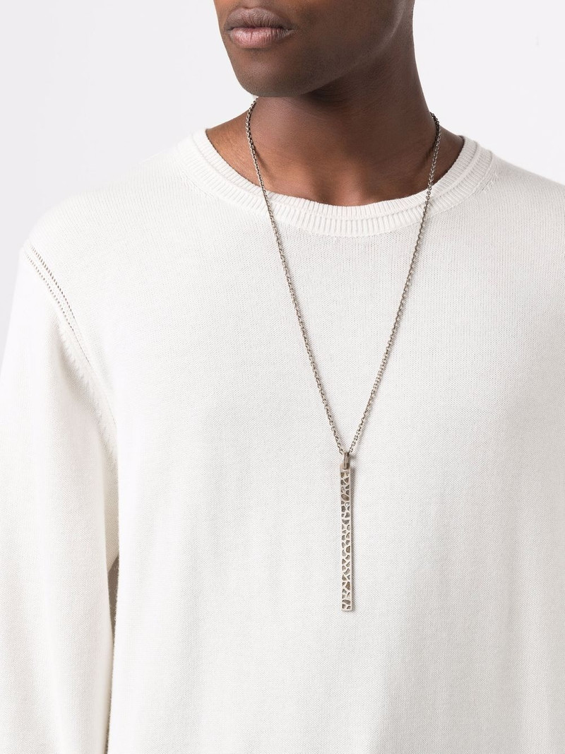 Parts of Four Plate pavé necklace outlook