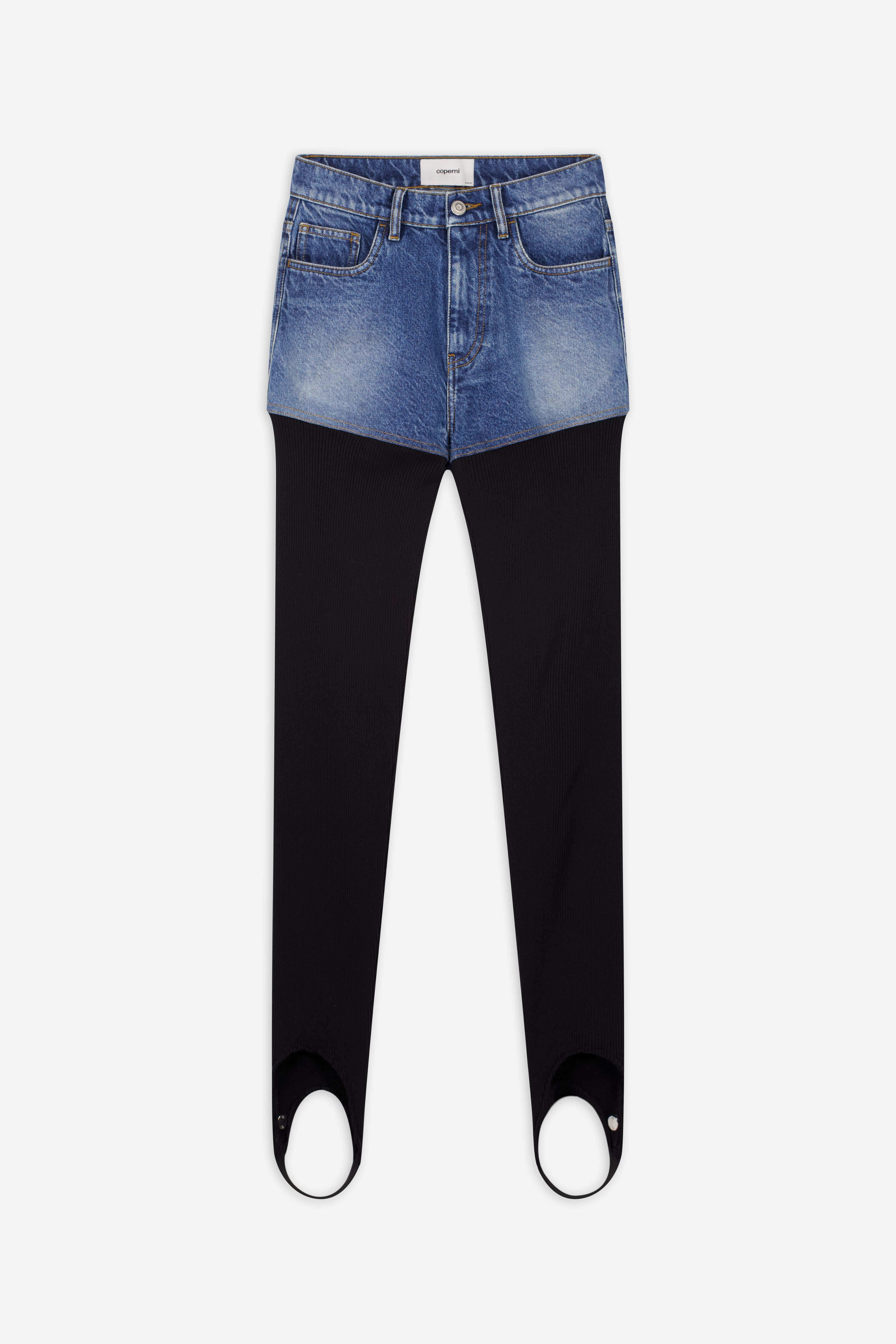 Hybrid Rib Denim Pants - 1
