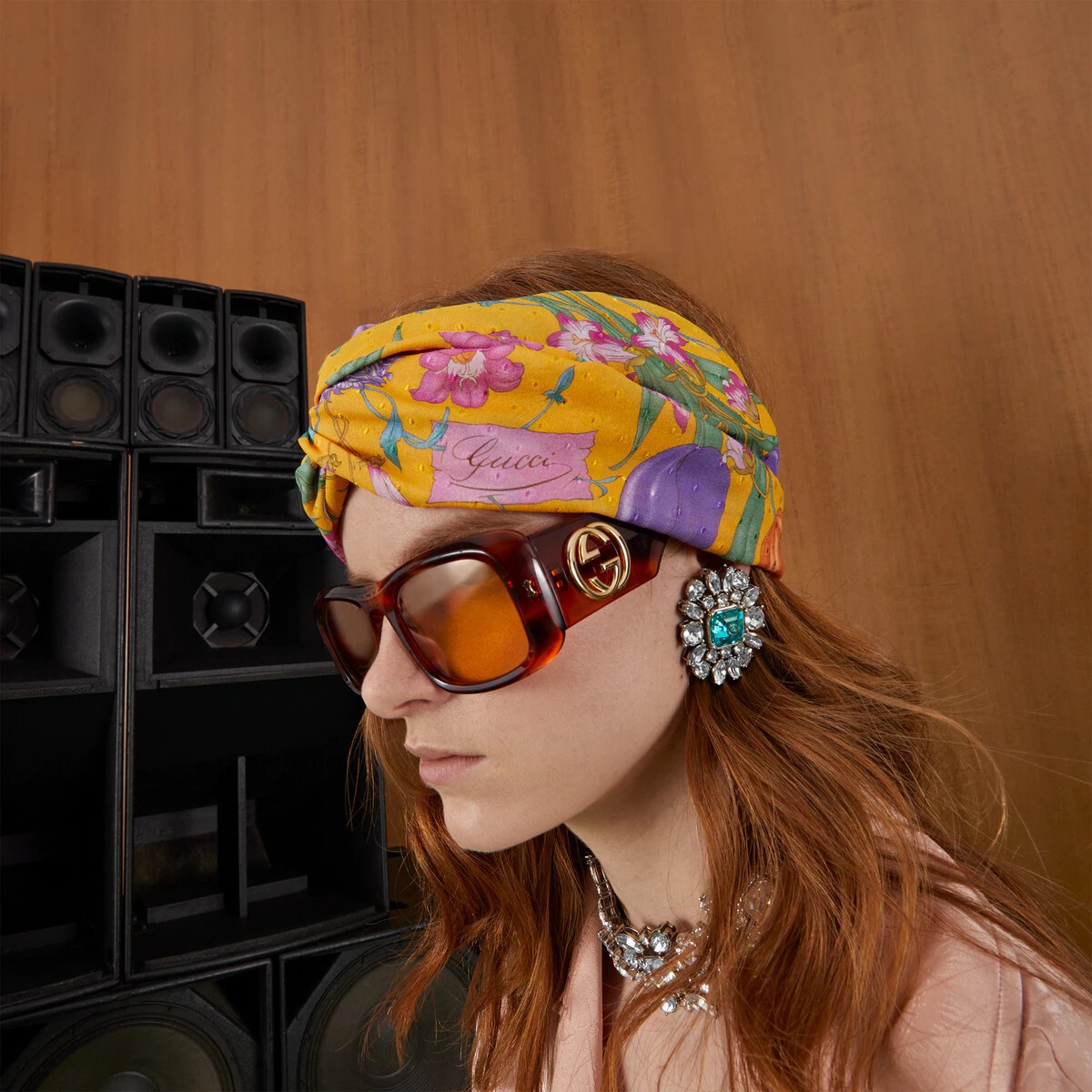 Flora print silk headband - 3