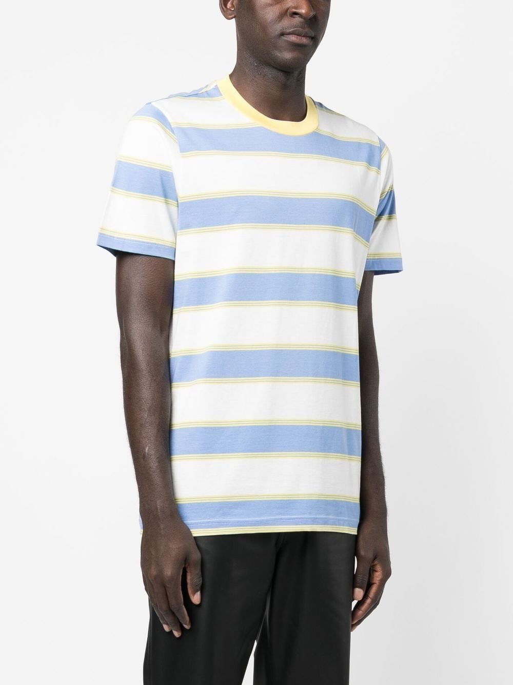 stripe-print short-sleeved T-shirt - 3